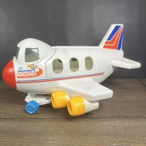 Playmobil Vintage Lil Playmates Airplane Toy Plane Plastic‎ Jet 1984